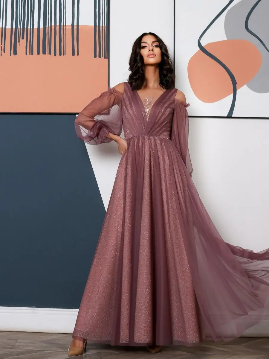 Вечернее платье длинное с блеском WANT THAT DRESS купить по цене 8 570 ₽ в  интернет-магазине Wildberries | 28836585