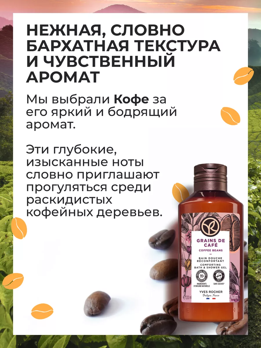 Гель для Душа и Ванны Кофе Yves Rocher купить по цене 315 ₽ в  интернет-магазине Wildberries | 29036207