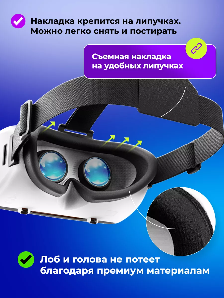 VR очки виртуальной реальности RVR-100 Ritmix купить по цене 33,35 р. в  интернет-магазине Wildberries в Беларуси | 29670501