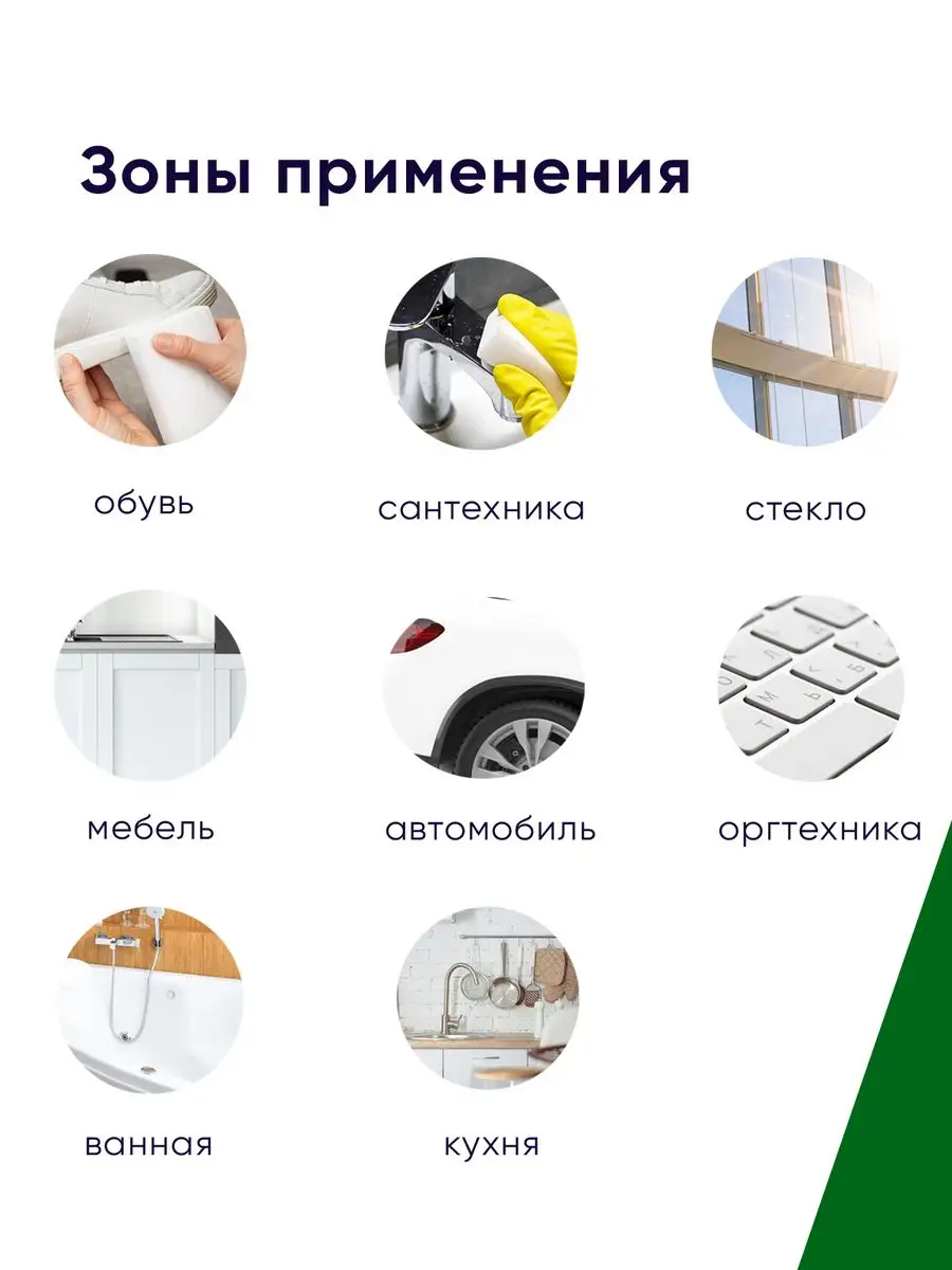 Perfect House Меламиновая губка для уборки Magic Sponge, 10шт