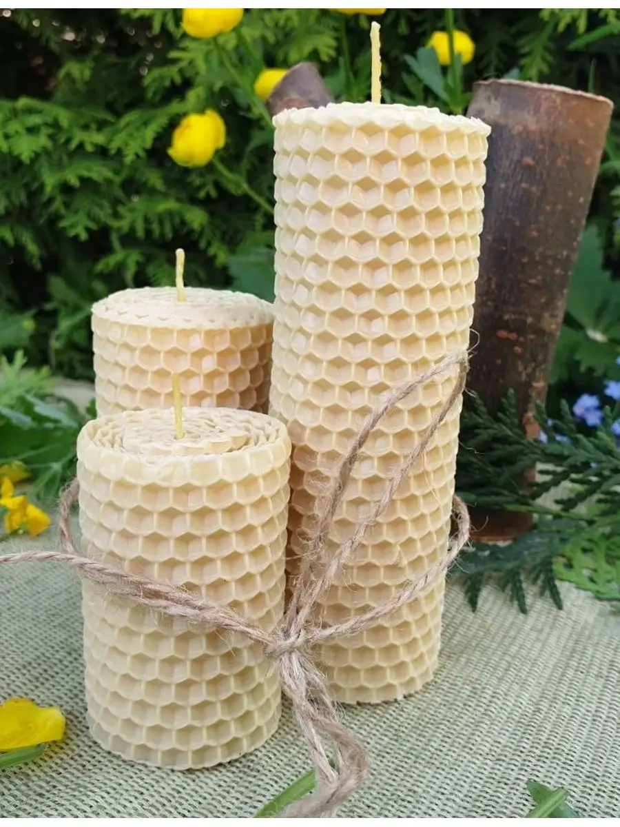 Свеча набор свечей свечи из вощины свечи восковые свечи из в… Honey Craft  купить по цене 337 ₽ в интернет-магазине Wildberries | 29893348