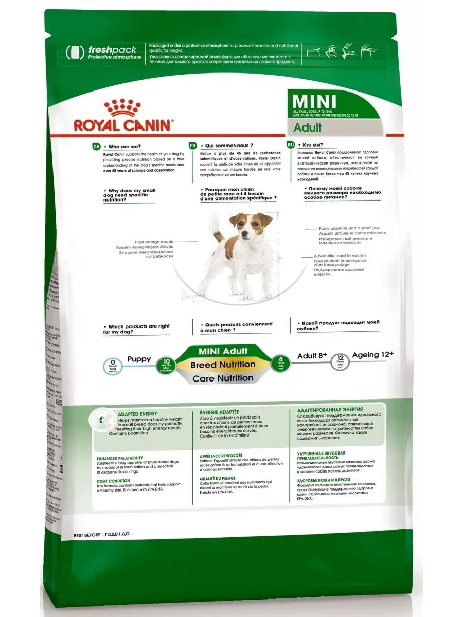 ROYAL CANIN Корм Mini Adult для взрослых собак малых пород 2 кг