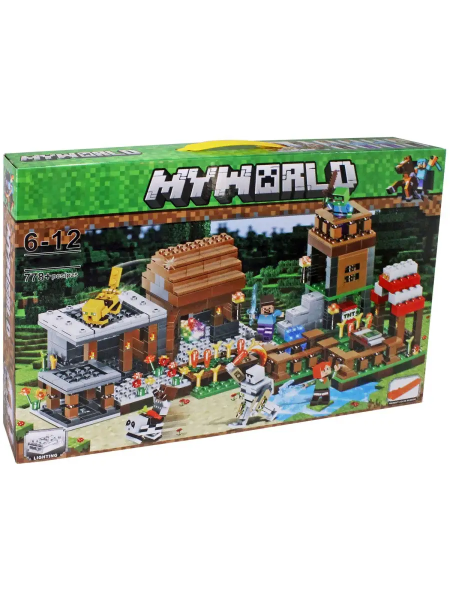 Конструктор My World Minecraft Майнкрафт Мой Мир Деревня LEGO купить по  цене 1 583 ₽ в интернет-магазине Wildberries | 31200257