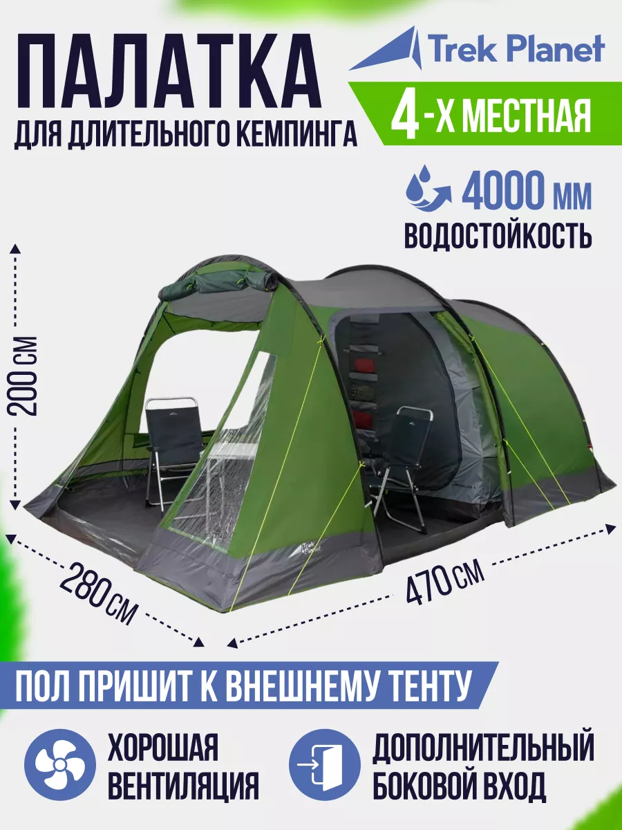 Трек Планет Палатки Тампа 4 Купить