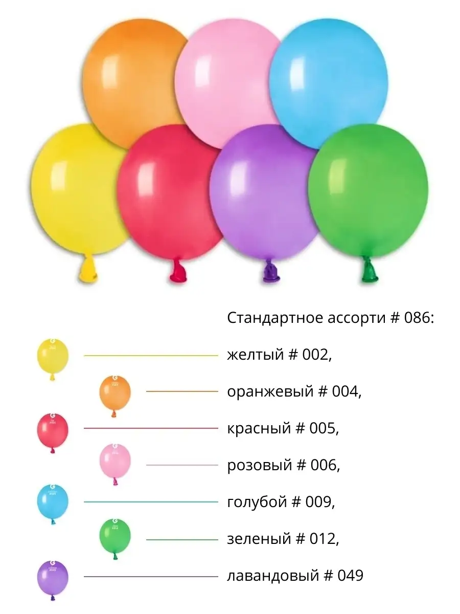 Воздушные шарики маленькие шары 8 см Belbal купить по цене 257 ₽ в  интернет-магазине Wildberries | 32464698