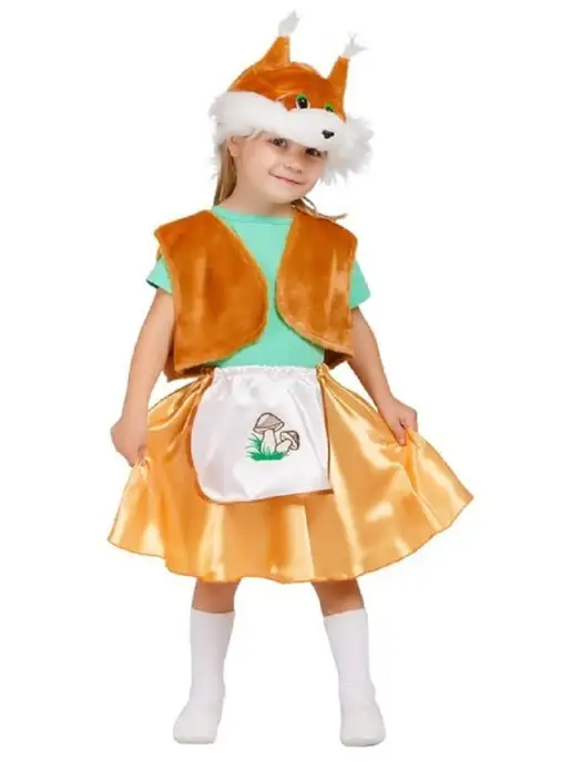 Новогодний костюм Белочки для детей