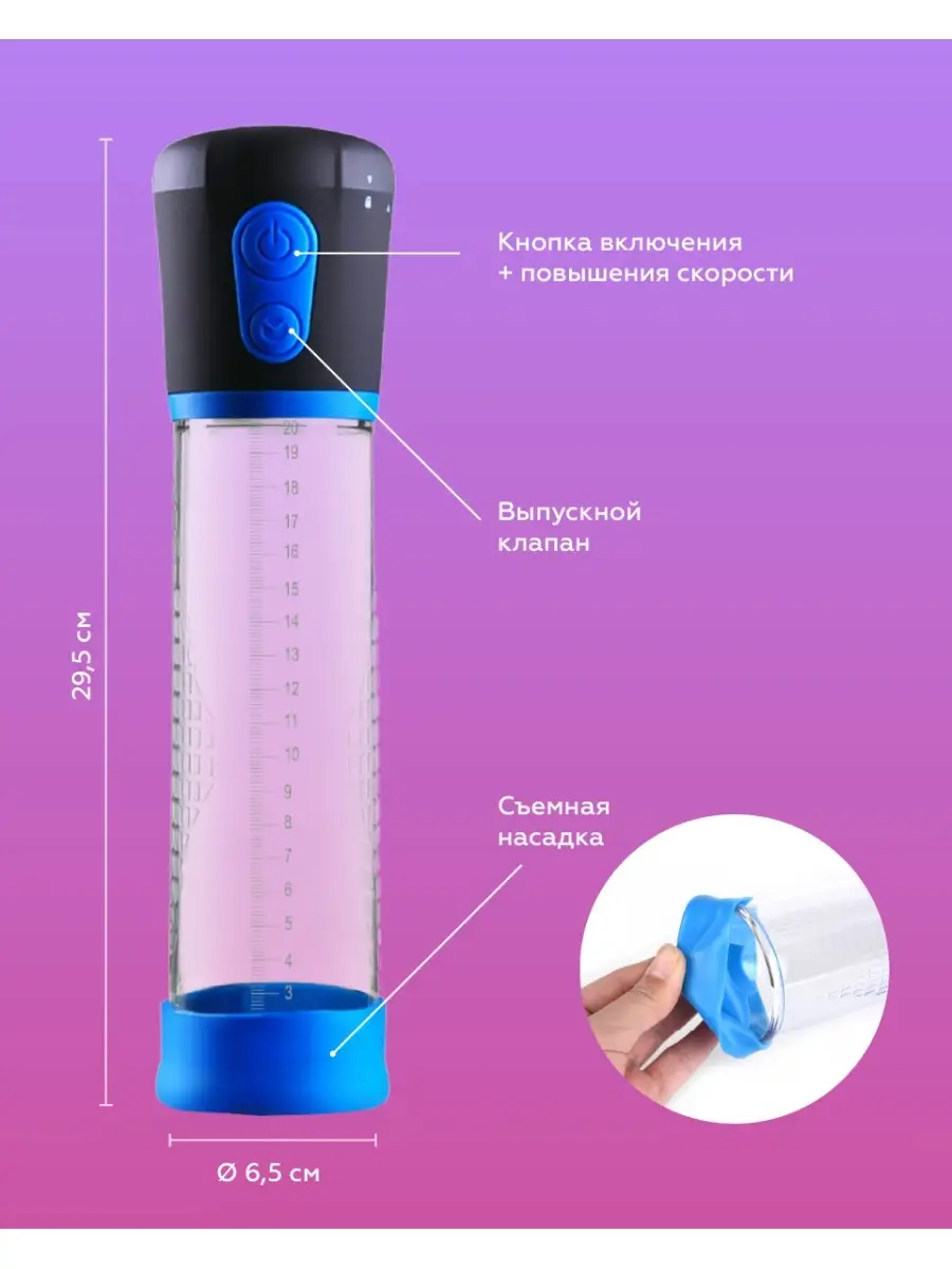 Ваакумная помпа для увеличения члена для усиления эрекции Love Sense купить  по цене 0 сум в интернет-магазине Wildberries в Узбекистане | 36926112