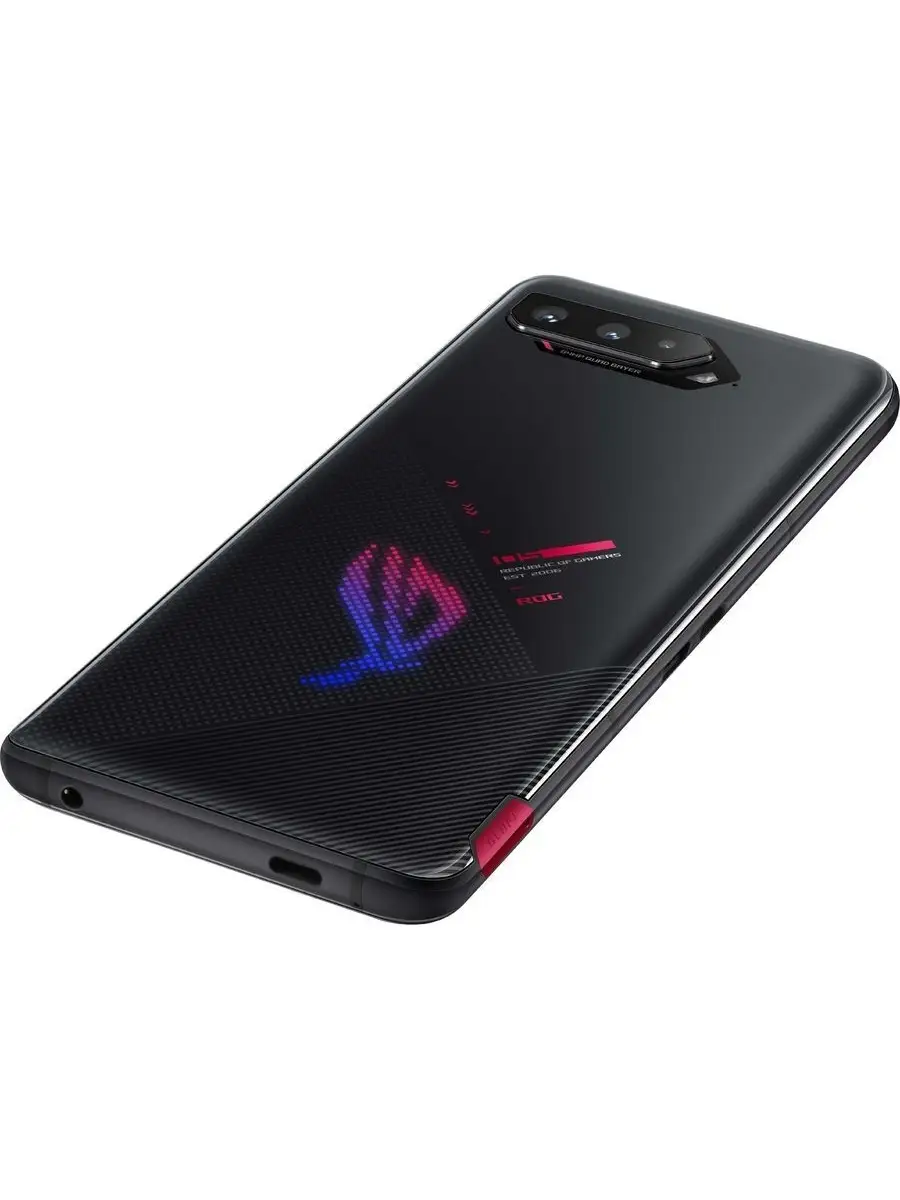 Смартфон ROG Phone 5 ZS673KS 12 256Gb черный Asus купить по цене 71 082 ₽ в  интернет-магазине Wildberries | 38935708