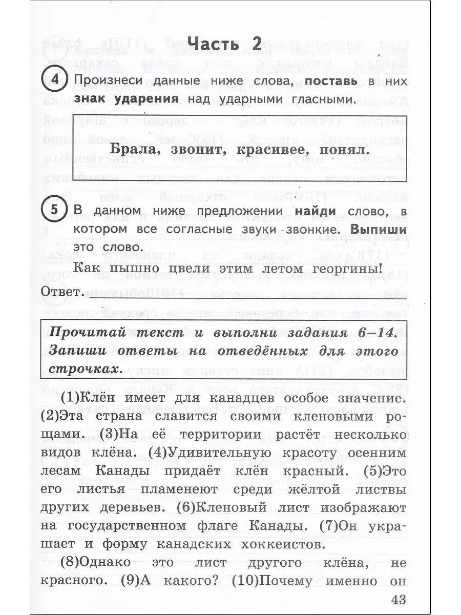 Русский язык. 4 кл ВПР Типовые задания. 15 вариантов заданий Экзамен купить  по цене 361 ₽ в интернет-магазине Wildberries | 39050470