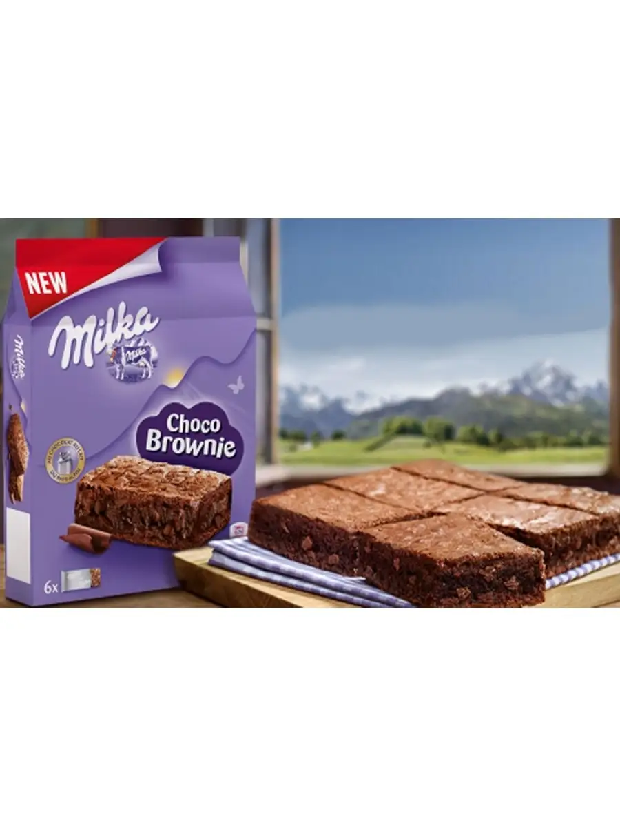 Бисквит Милка Чоко Брауни Milka Choco Brownie 150 гр Milka Germany купить  по цене 355 ₽ в интернет-магазине Wildberries | 40144892