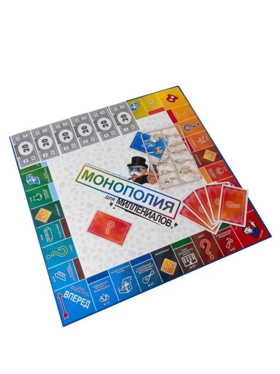 MONOPOLY Настольная игра Монополия для миллениалов