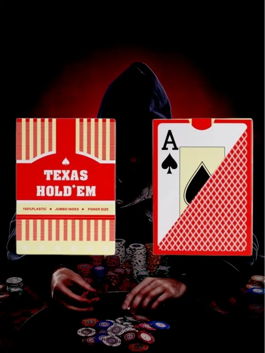 Игральные карты для покера пластиковые 54 шт Texas Holdem Карты игральные  купить по цене 201 ₽ в интернет-магазине Wildberries | 41516331