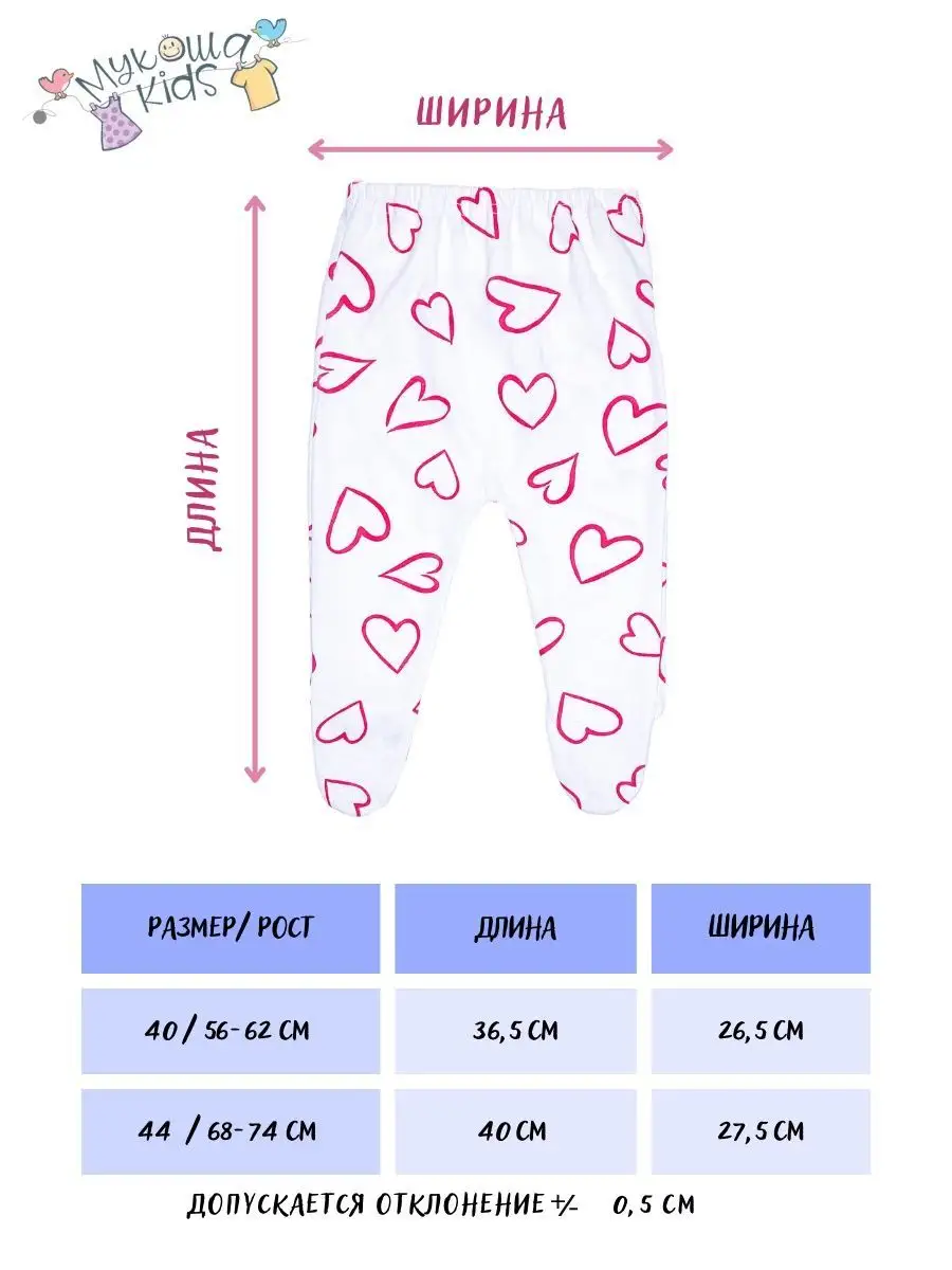 Ползунки для новорожденных Мукоша kids купить по цене 547 ₽ в  интернет-магазине Wildberries | 41928579