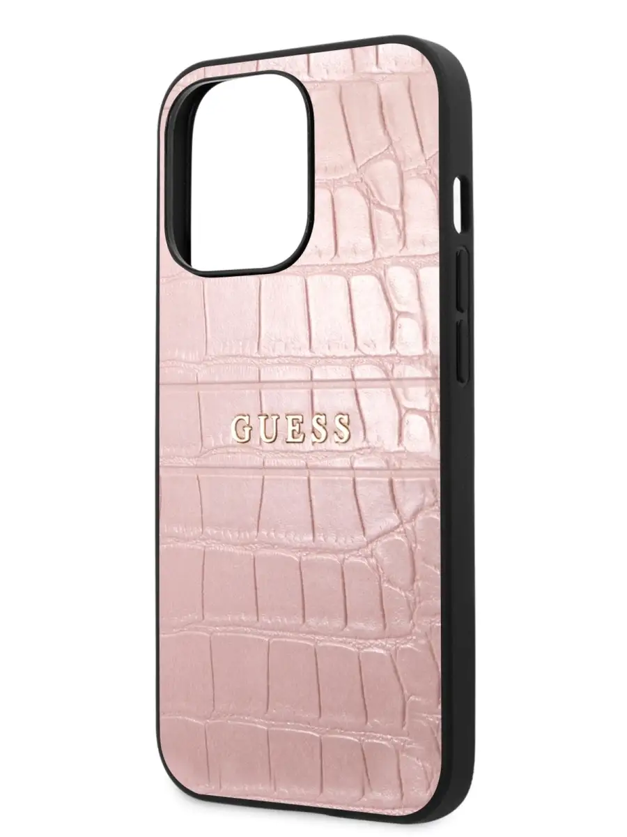 GUESS Чехол на iPhone 13 Pro Max из экокожи под рептилию PU Croco