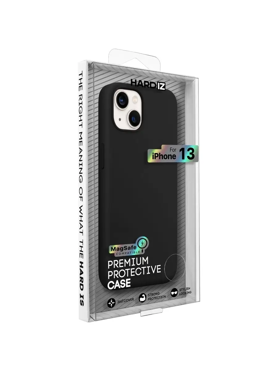 Hardiz Защитная силиконовая панель HARDIZ Liquid Silicone Magnet iPhone  13Black с магнитом для Magsave